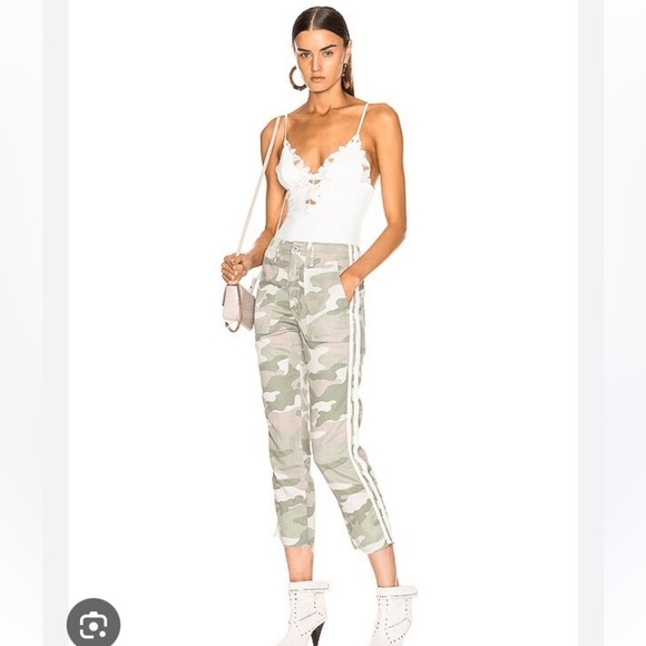 Mother The Shaker Chop Crop Fray in Desert Print SZ 30 - Picture 1 of 12